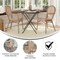 Flash Furniture Lourdes Thonet French Bistro Stack Chair w/Arms, Natural/White PE Rattan/Bamboo Alum Frame, 2PK 2-SDA-AD642002A-NATWH-LTNAT-GG - alternate 5